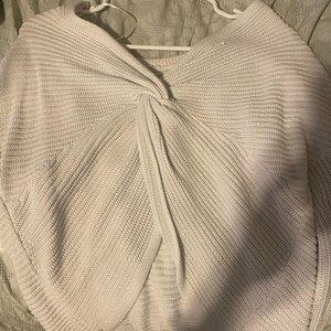 Hollister cropped tieback sweater